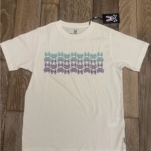 Pyscho Bunny Kids size L Short Sleeve Tee with Bunny Print